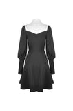 Gothic witch lace up longsleeves dress DW443