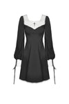 Gothic ghost white collar dress DW450