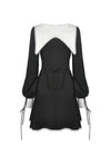 Gothic ghost white collar dress DW450