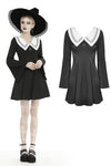 Goth cross white doll collar dress DW453