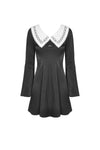 Goth cross white doll collar dress DW453