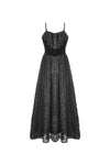 Gothic court velvet lace maxi dress DW465