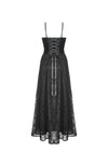 Gothic court velvet lace maxi dress DW465