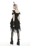 Gothic ghost irreqular frilly dress DW466