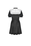 Women's hollow out peach heart melanism Alice dress DW469