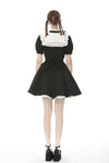 Women's hollow out peach heart melanism Alice dress DW469
