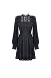 Dark mysterious frilly lace dress DW472