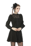 Dark mysterious frilly lace dress DW472