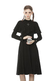 Dark nun cross midi dress DW502