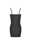 Black daily easy matching halter knited slim dress DW508