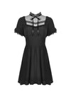 Innocent girl vertical soft short sleeves dress DW509