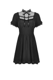Innocent girl vertical soft short sleeves dress DW509