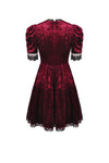 Dead wine frilly neck dress DW513