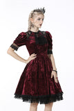 Dead wine frilly neck dress DW513