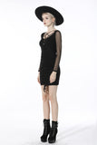Street fashion lace up chest slim dress DW514