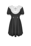 Alice in Wonderland contrast collar dress DW517