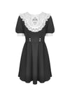 Alice in Wonderland contrast collar dress DW517