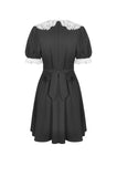 Alice in Wonderland contrast collar dress DW517