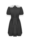 Alice in Wonderland contrast collar dress DW517