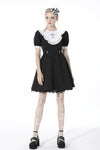 Alice in Wonderland contrast collar dress DW517