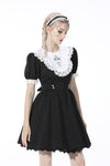 Alice in Wonderland contrast collar dress DW517