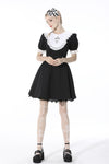 Alice in Wonderland contrast collar dress DW517