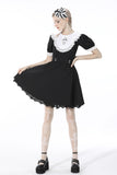 Alice in Wonderland contrast collar dress DW517