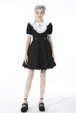 Alice in Wonderland contrast collar dress DW517