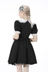 Alice in Wonderland contrast collar dress DW517