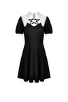 Witch star chest contrast collar dress DW525