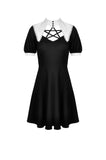 Witch star chest contrast collar dress DW525