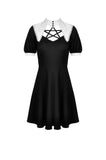 Witch star chest contrast collar dress DW525