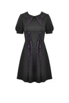 Magic girl purple line trims mini dress DW526