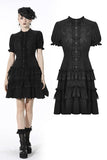 Gothic princess vertical layered shirtwaist dress DW528