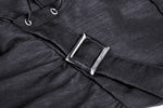 Punk lace up chest asymmetric strap dress DW530