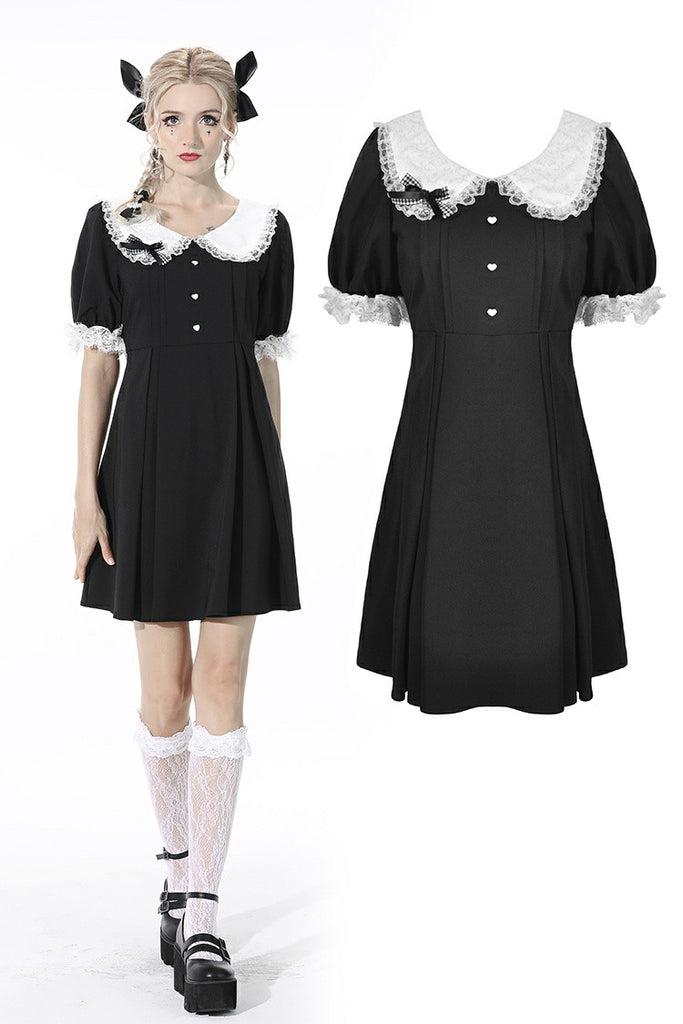 Gothic lolita lace-trim rabbit ear dress DW531 – Gothlolibeauty