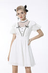 Soulless princess white puff sleeves dress DW548