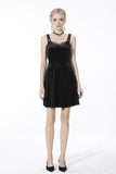Invisible wings velvet strap dress DW562