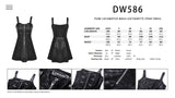 Punk locomotive wash leatherette strap dress DW586
