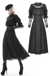Gothic cutout sexy lace angel wings bust maxi dress DW590