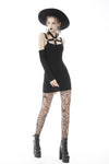 Punk off shoulder sexy tight mini dress DW599