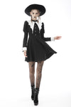 Bat entanglement black white dress DW607