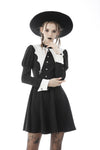 Bat entanglement black white dress DW607