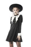 Bat entanglement black white dress DW607