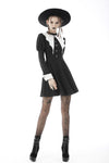 Bat entanglement black white dress DW607