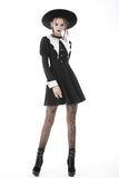 Bat entanglement black white dress DW607