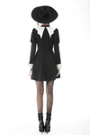 Bat entanglement black white dress DW607