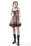 Cool mesh pink doll dress DW626