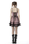 Cool mesh pink doll dress DW626