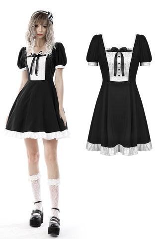 Magic doll black white rebel dress DW637